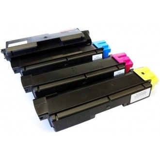 Cartucho de Toner Kyocera TK580 Substituição para Impressora Kyocera FS5105DN 5205DN Alto Rendimento de Páginas Preto Ciano Magenta Amarelo