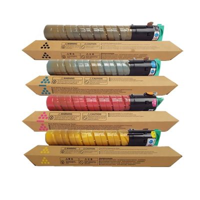 Cartucho de tonificador Ricoh adequado para impressoras MPC2050 2550 que oferecem opções de cores preto Ciano Magenta Amarelo Alta capacidade