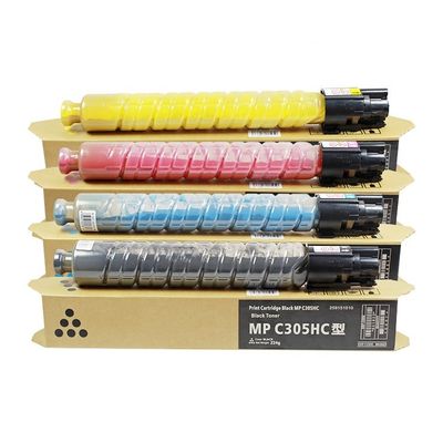 Cartucho de toner Ricoh compatível com impressoras Ricoh MP C4501 5501, oferecendo rendimento de páginas e matéria-prima de Grau AAA
