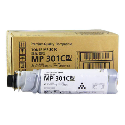 Cartucho de tonificador Ricoh Compativel Modelo MP301 Preto Cor 8K Rendimento da página Certificado ISO SGS Adequado para a impressora Ricoh Aficio MP301
