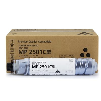 Disponível pedido de amostra para teste do cartucho de toner preto Ricoh MP2501C para MP2014 MP2001 MP2501 copiador